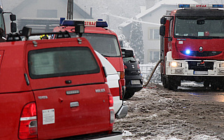 Pożar bliźniaka w powiecie nidzickim. Cztery rodziny uciekły przed ogniem